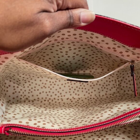 Kate Spade, NWT Wellesley Fallon X-Large Red Tote RETAIL $425 - Picture 8 of 12